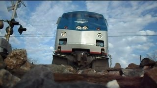 Amtrak Train Runs Over My Camera Twice In Both Directions [upl. by Teferi]