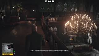 HITMAN 3  The Baskerville Barney  Level 3  Quintuple chandelier kill  NoKO [upl. by Llednew]