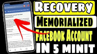 How to recover Memorialized Facebook account।।How to Back remember fb id।। [upl. by Aerda]