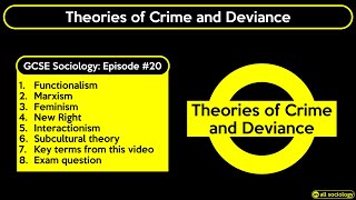 GCSE Sociology Revision  Theories of Crime Episode 20 [upl. by Akisej747]