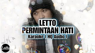 Letto Permintaan Hati  Karaoke  HQ Audio [upl. by Alvin788]