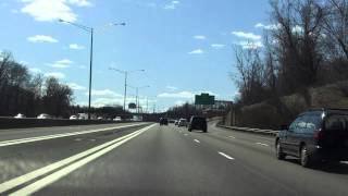 Interstate 91  Connecticut Exits 40 to 35 southbound [upl. by Yzmar43]