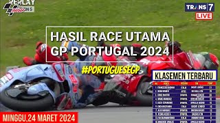 Hasil Motogp Hari iniHasil Race Gp Portugal 2024Klasemen Motogp 2024 TerbaruJadwal Motogp 2024 [upl. by Aimar]