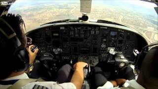 Intense pilots view of landing in high turbulence [upl. by Fugate]