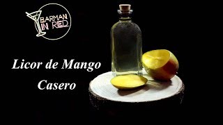 Cómo hacer un LICOR DE MANGO CASERO [upl. by Akehsyt]