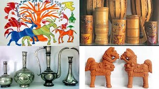 Traditional arts and crafts of India Famous Indian handicrafts GK [upl. by Giza]