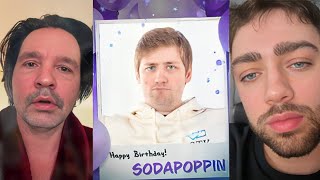 Sodapoppin Loses It Over Friends Birthday Greetings [upl. by Veator172]