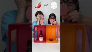 Watermelon Icecream Vs Chili Sauce Eating Challenge 😅 foodchallenge lovehumanity shortvideo [upl. by Rooker]