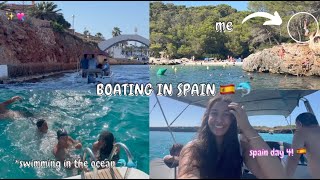 CLIFF JUMPING IN MENORCA 🇪🇸🐬  Vlogmas day 4 [upl. by Nauqat]