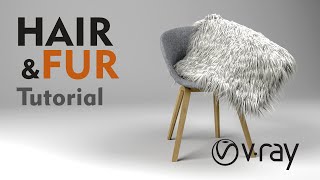 Hair and fur tutorial 3ds max [upl. by Anahsat]