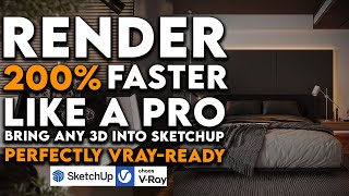 Convert any 3dsmax Object into VRayReady Sketchup Model [upl. by Menzies]