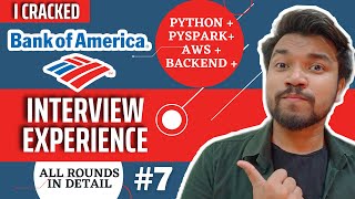 Bank Of America Interview Experience  BOFA Python Interview Question Answers  Software Engineer [upl. by Berta]