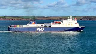 MV Norbay Eastbound in the Milford Haven Waterway 12224 [upl. by Stesha499]