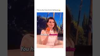 Anne Hathaways humor is unmatched shorts celebrity funny memes fyp viral [upl. by Goldner787]