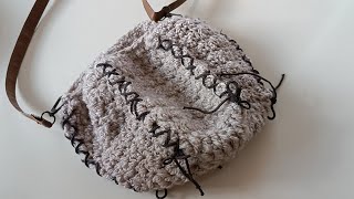 How To Crochet easy and simple bag [upl. by Arica]