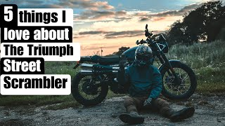 5 Things I love about my Triumph Street Scrambler  MotoVlog S1 Ep04 [upl. by Ynahpets208]