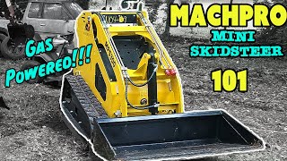 Unleashing the Power Machpro MPS300 Gas Mini Skid Steer Overview amp Start up [upl. by Yarased]