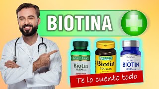 💊BIOTINA💊 que ES para que Sirve Alimentos Cabello Uñas y mucho MAS [upl. by Enilasor]