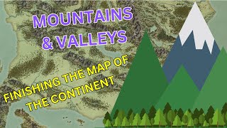 Adding Realistic Mountains and River Valleys to my Fantasy World Map  Fantasy Map Making Part 8 [upl. by Alfredo]