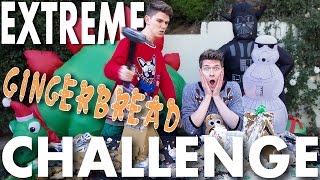 Gingerbread House Challenge gets EXTREME  Slow Motion SIBLING TAG  Devan amp Collins Key [upl. by Daloris]