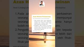 Azas Hukum Perkawinan Indonesia hukum lawyer pengacara [upl. by Elohcan52]