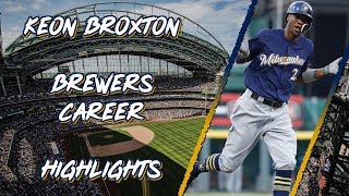 Keon Broxton Brewers Career Highlights [upl. by Negam]