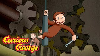 George Fixes the Big Clock 🐵 Curious George 🐵 Kids Cartoon 🐵 Kids Movies [upl. by Nywroc424]