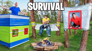 We Built Duct Tape Survival Shelters [upl. by Siradal]