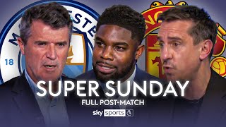 Manchester Derby FULL Super Sunday post match analysis with Keane Richards and Neville 🍿 [upl. by Kolk808]