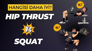 Hip Thrust vs Squat Hangisi daha iyi bir kalça egzersizi Araştırma inceleme [upl. by Odetta]