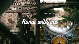 ITALY ROME VLOG  Art tour Colosseum Food tour [upl. by Karab516]