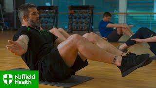 Low intensity Tone core workout no equipment  Nuffield Health [upl. by Eitnom674]