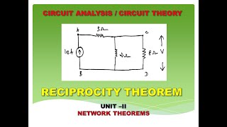 1  Reciprocity Theorem in Network Analysis Explained with Examples [upl. by Twedy]