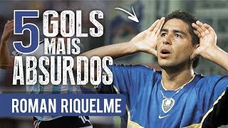 Os 5 GOLS mais ABSURDOS de ROMÁN RIQUELME [upl. by Edrahc]