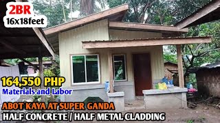 164550 Budget Mura at Super Ganda Half Metal Cladding  Half Concrete  16x18feet 2Bedroom [upl. by Ellison]