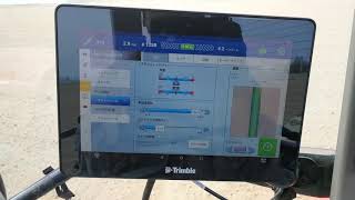 Trimble GFX750 Autopilot Motor Drive RTK  YANMAR EG105 ビート移植 20180501 [upl. by Hannis122]