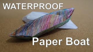 How to make a waterproof paper boat [upl. by Gamber528]