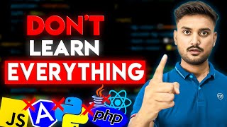 Stop Learning Everything In Web Development  Learn This Key Things [upl. by Helve]