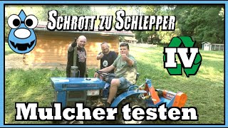 Mulcher für ISEKI Kleintraktor zusammenbauen und testen [upl. by Erleena480]