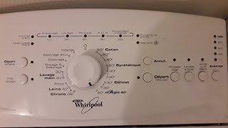 whirlpool lave linge AWE6316 test mode nettoyage filtreتجريب آلة الغسيل وتنضيف فلتر [upl. by Nadab]