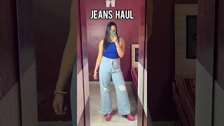 High waisted jeans haul jeanshaul ytshorts shorts [upl. by Amoritta]