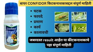 Confidor Insecticide  कॉन्फिडर कीटकनाशकाबद्दल संपूर्ण माहिती [upl. by Darryn330]