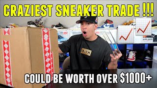 CRAZIEST SNEAKER TRADE  POTIENTAL COULD BE WORTH OVER 1000s  💸💸 [upl. by Ardnalahs]