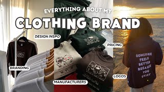 Things I do for my clothing brand  branding design inspo pricing launch prep routine small biz [upl. by Alvira]