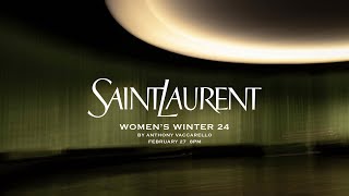 SAINT LAURENT  WOMENS WINTER 24 SHOW [upl. by Ecnaled389]