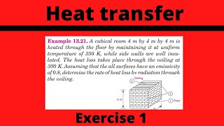 Transfert de chaleur par rayonnement exercice 1 [upl. by Magna401]