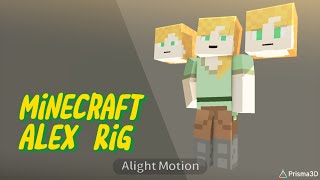 Minecraft Alex Rig for Prisma 3D [upl. by Coonan]