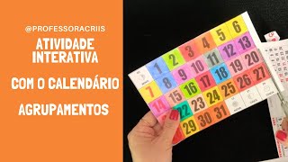 Atividade interativa com o calendário 🌟 agrupamentos [upl. by Htiduj]