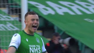 Ryan Porteous scores winning penalty against Motherwell to send Hibs into Scottish Cup semi finals [upl. by Aikenat93]