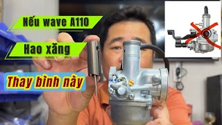 Chia sẻ bình xăng gắn cho xe wave BLADE wave A110 để tiết kiệm xăng  phụ Tùng Honda chính hãng [upl. by Akemehs]